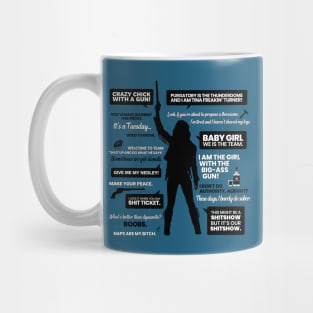 Wynonna Earp Silhouette Quotes Mug